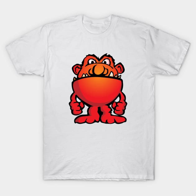 Cartoon Monster Alien T-Shirt by hobrath